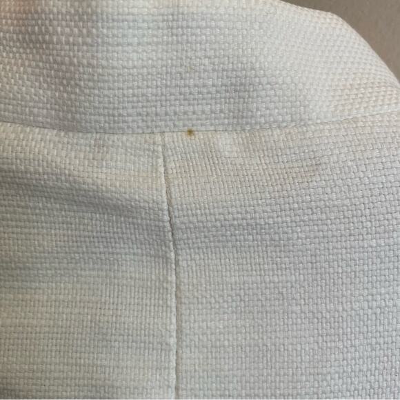 MaxMARA white hidden button blazer SIZE 4 - Picture 10 of 11